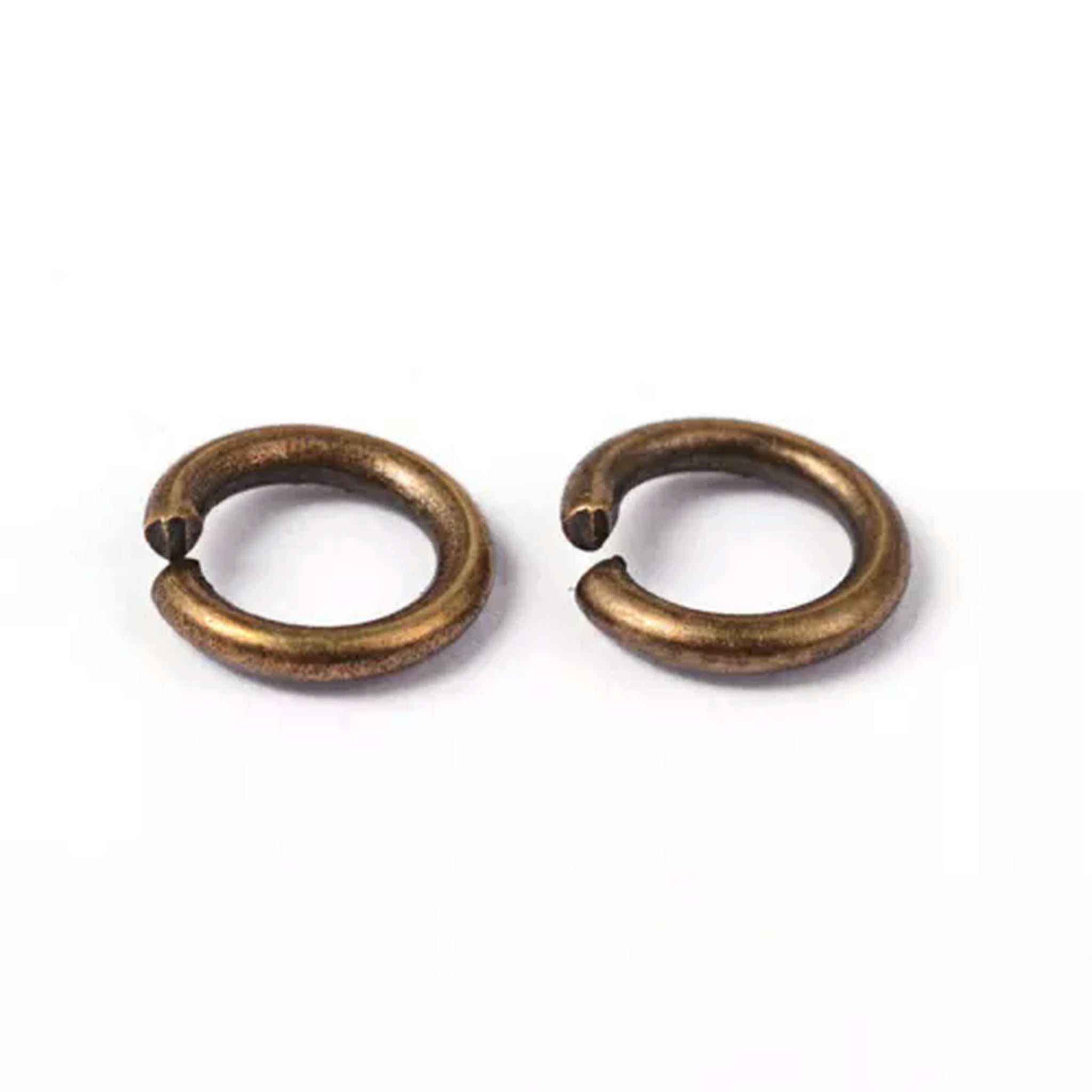 EOEMY 500G Strong Brass Open Jump Rings Unsoldered Loop Findings 6 Colors Pick 4~10mm-Antique Bronze-6X1mm