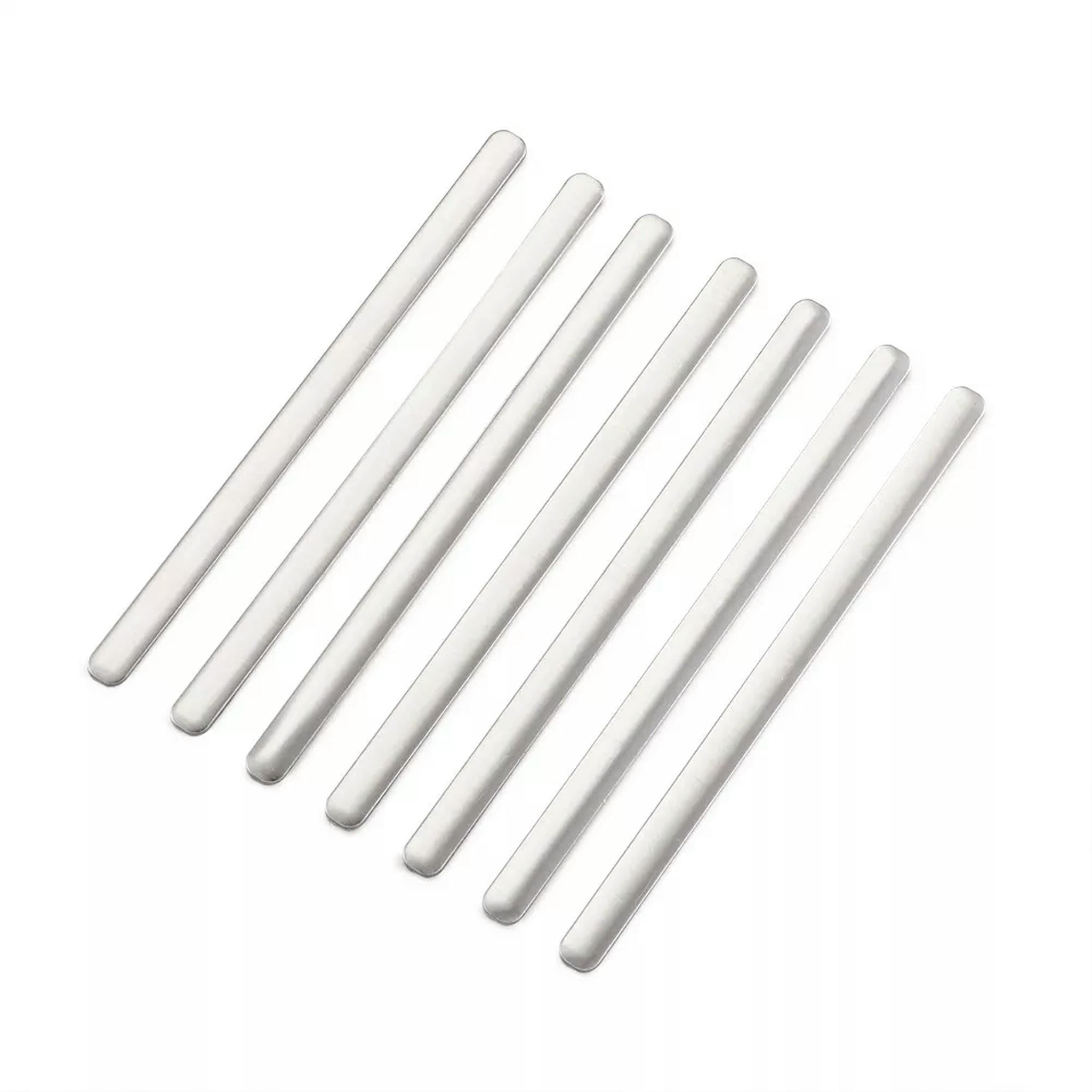 EOEMY 50Pc Silver Aluminum Bendable Wire Flexible Twist Ties Bridge ...