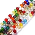 thumbnail image 1 of EOEMY 50Strand 4mm Colorful Faceted Glass Rondelle Beads Tiny Loose Spacer Beads Craft, 1 of 3