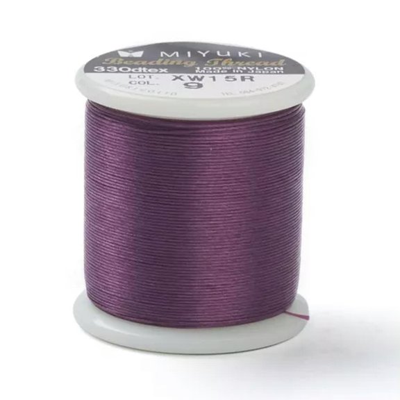 EOEMY 55 Yards/Roll Nylon Beading Cord Jewelry Craft Threads Bracelet String 24X26mm-Purple