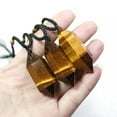 thumbnail image 1 of EOEMY 5Pcs Aaa Natural Tiger'S Eye Stone Quartz Point Pendant Crystal Necklace Healing, 1 of 9