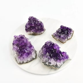 EOEMY 5Pcs Large Natural Quartz Crystal Amethyst Cluster Druzy Geode Gemstone Specimen