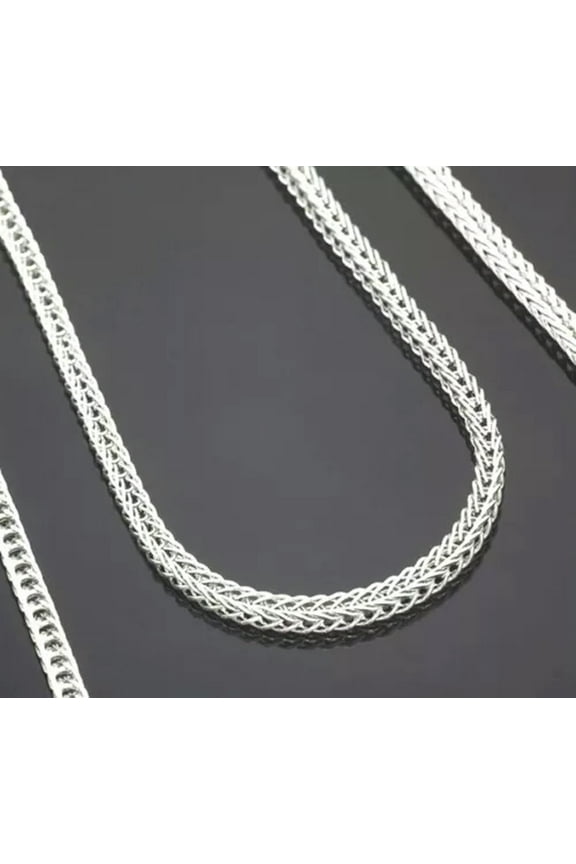 5Pcs Wholesale 16-30" Jewelry Lot 925 Silver "Fox Tail" Chain Necklace Pendant-26