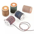 thumbnail image 1 of EOEMY 5Rolls 4-Ply Polycotton Cord Handmade Macrame Cotton Rope String Knitting 1.5mm-C, 1 of 6