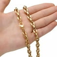 thumbnail image 1 of EOEMY 6.5/7.5/10/12mm Women Men Stainless Steel Hollow Out Coffee Beads Chain Neklace-Gold-7.5mm-11Inch Bracelet, 1 of 5