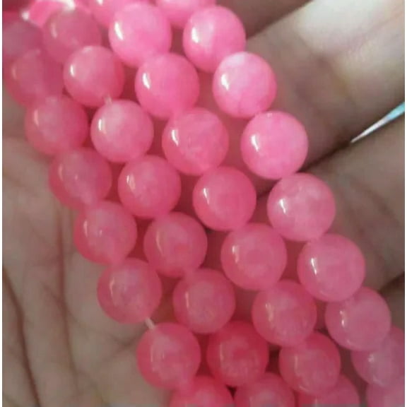 EOEMY 6/8mm Pink Alexandrite Round Ruby Gemstones Loose Beads 15"##Hl72-8mm