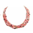 thumbnail image 1 of EOEMY 6 Strands Pearl Pink Coral Turquoise Jade Necklacetorsade Necklace Lady Jewelry, 1 of 5