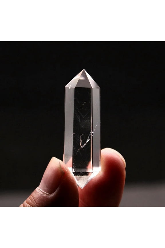 60-70mm Natural Clear Quartz Crystal Point Wand Stone Obelisk Energy Pillar Gift