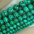 thumbnail image 1 of EOEMY 6mm,8mm Green Stripe Malachite Round Gems Loose Beads 15" Strand##Kh054 -8mm, 1 of 2