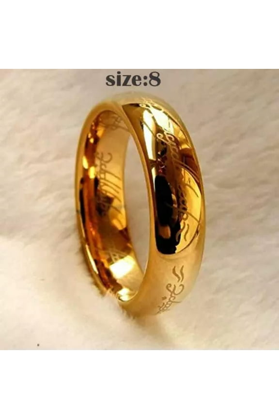 6mm Mens Stainless Steel The Lords Of The Rings For Unisex Size 6-12-Us Size 8 (Uk Size Q)