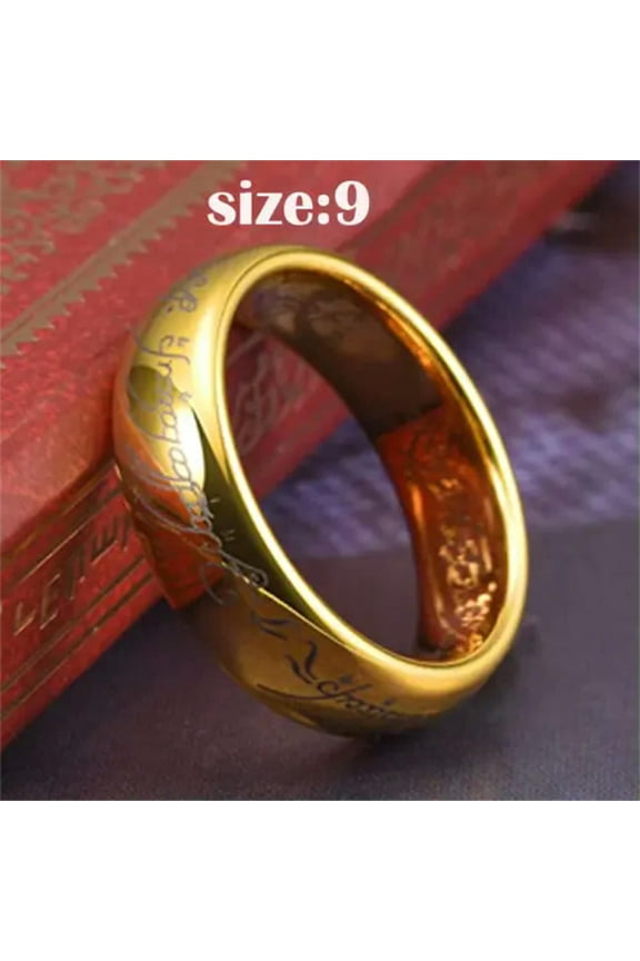 6mm Mens Stainless Steel The Lords Of The Rings For Unisex Size 6-12-Us Size 9 (Uk Size R 3/4)
