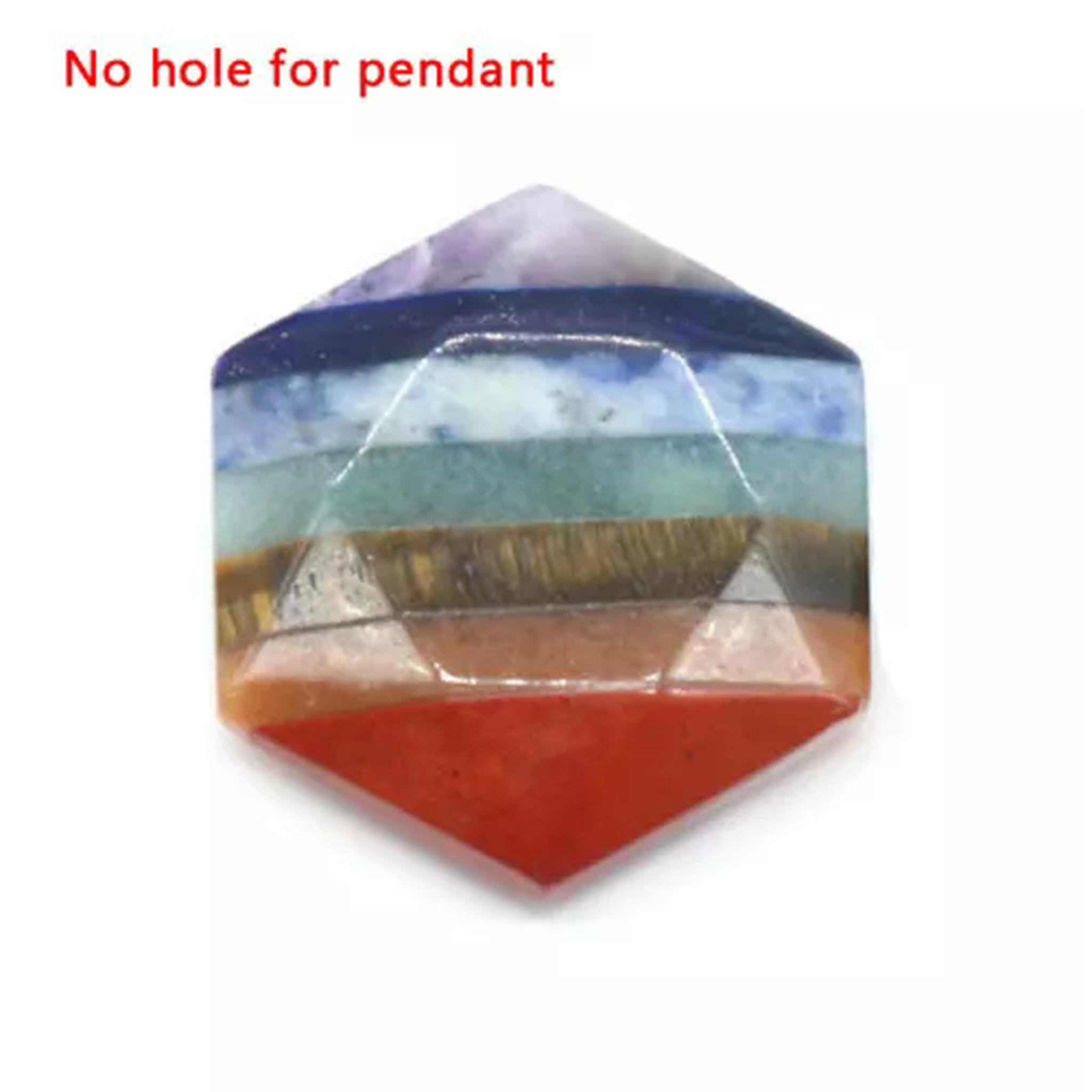 EOEMY 7 Chakra Crystal Hexagram Six Pointed Star Gemstone Healing ...