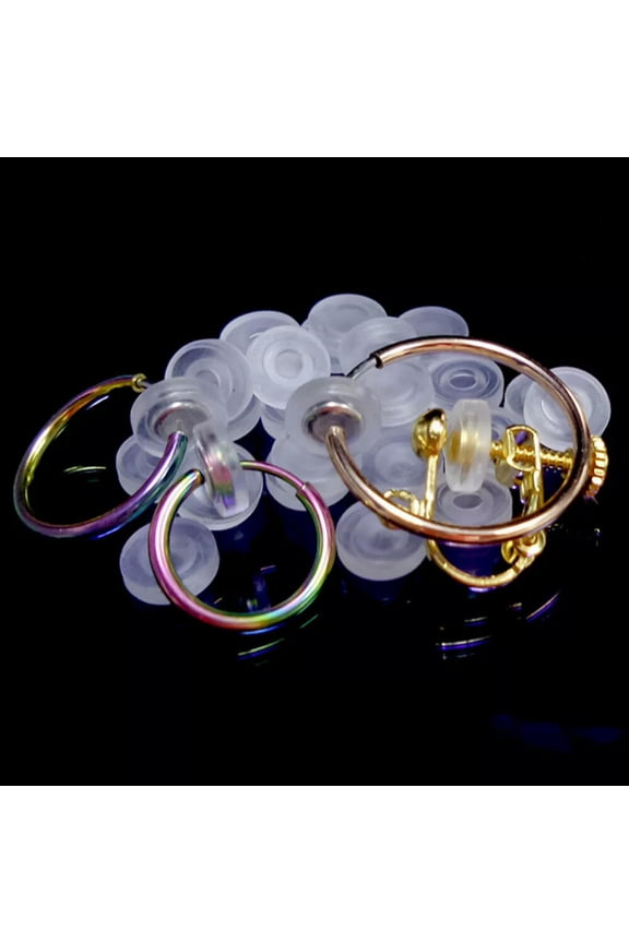 80 Pcs Earring Pads For Clip Earrings Mini Hats Pain-Proof