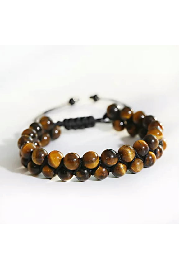 8mm Natural Onyx Stone Beads Tiger Eye Beads Healing Bracelet Women Men Jewelry-1 Pcs Tiger'S Eye