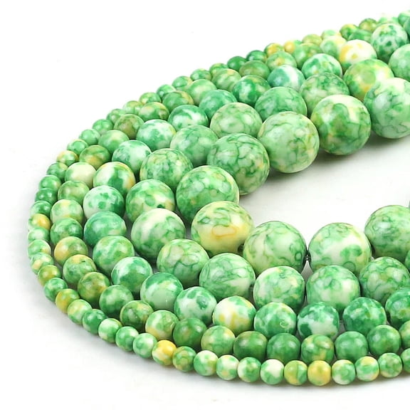 EOEMY 8mm Orange Blue Colorful Rain Jaspers Beads Natural Loose Stone Beads For Diy-Gold