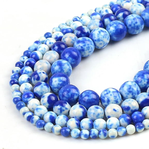 EOEMY 8mm Orange Blue Colorful Rain Jaspers Beads Natural Loose Stone Beads For Diy-Pink