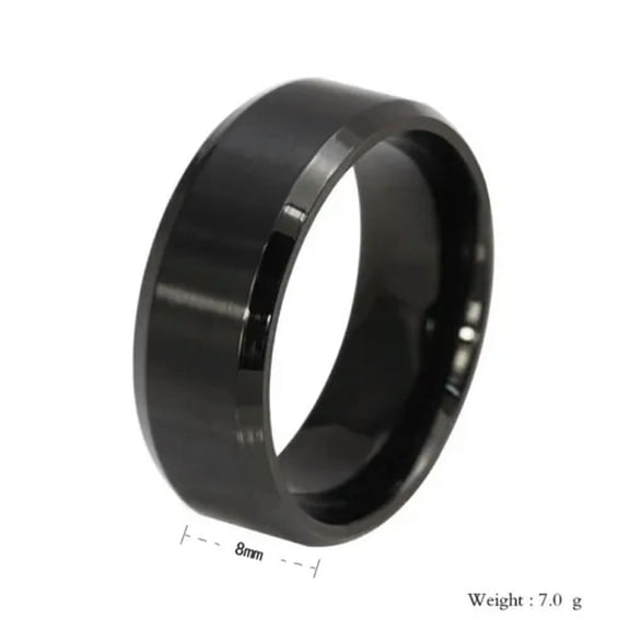 EOEMY 8mm Stainless Steel Ring Womens Men'S Band Silver/Gold/Black/Rose Gold Size 5-15