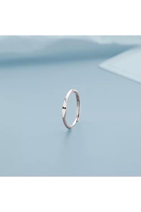 925 Silver Plated 26 Letters Opening Rings Knuckle Rings Finger Jewelry Women-Letter-I