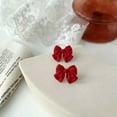 thumbnail image 1 of EOEMY 925 Silver Red Tassel Earrings Stud Dangle Wedding Jewelry Women Gift-60-Red Heart, 1 of 9