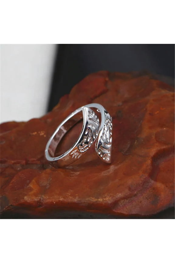 925 Silver Women Men New Fashion Jewelry Ring Size Open H11