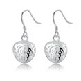 thumbnail image 1 of EOEMY 925 Sterling Silver Charms Heart Hollow Earrings For Women Wedding Cute Gift, 1 of 6