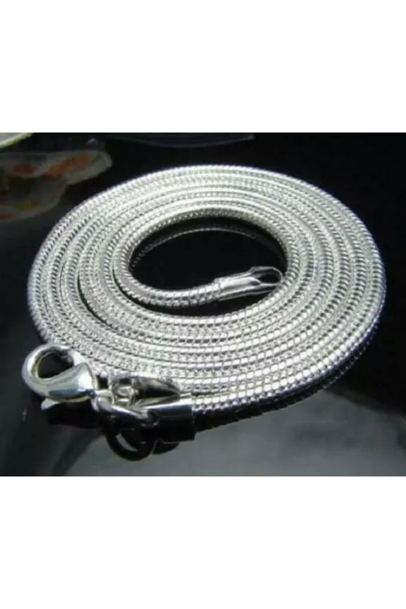 925 Sterling Silver Jewelry Solid Silver Snake Chain Necklace 3mm 4mm 16" - 30"-3mm-18 In