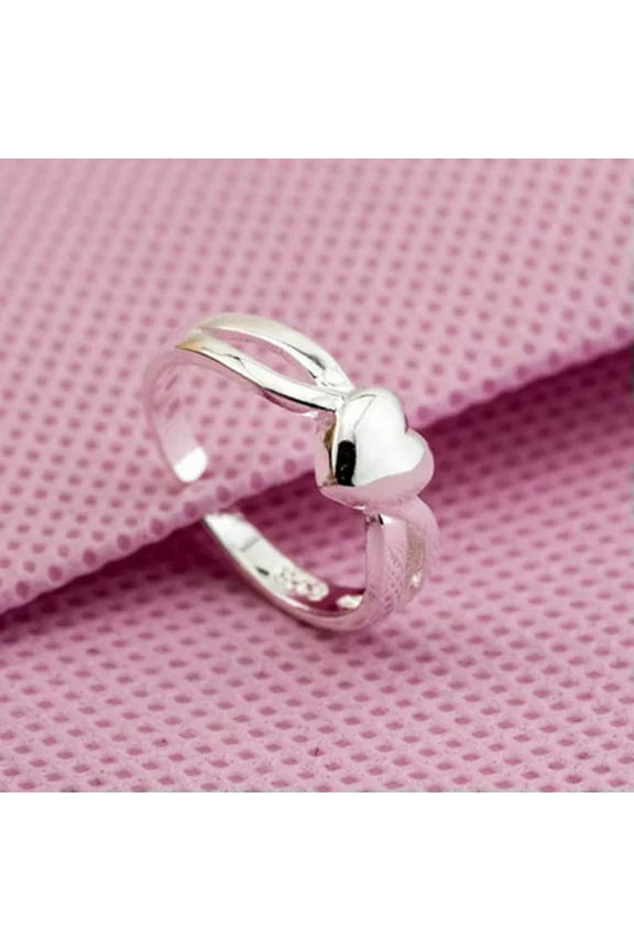 925 Sterling Silver Plating Solid Fashion Jewelry Ring Wholesale Size Open J07-Open