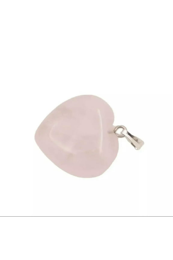 Beauty 1 Pcs 20*20mm Heart Shape Natural Rose Quartz Stone Pendant Jewelry Gem
