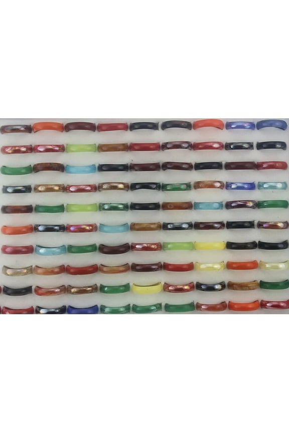 Bulk Mixed Lots 32Pcs Fashion Colorful Plastic Women'S Rings Wholesale Lots Ring