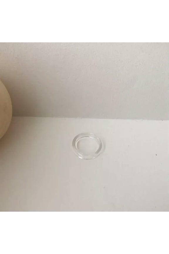 Candy Color Acrylic Resin Ring Transparent Tortoiseshell Ring Fashion Simplicity-Clear