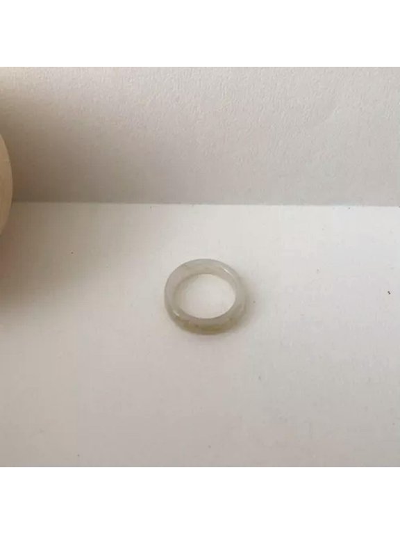 Candy Color Acrylic Resin Ring Transparent Tortoiseshell Ring Fashion Simplicity-Light Grey
