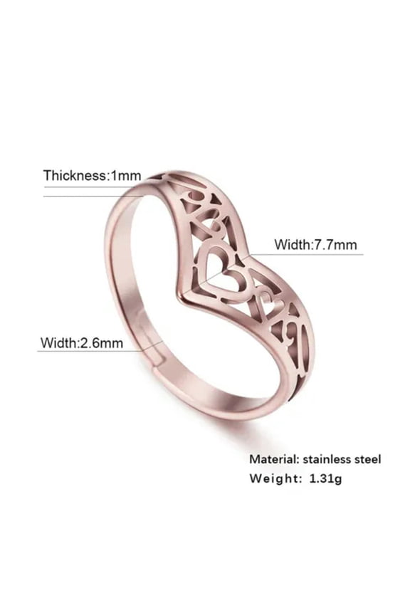Celtic Heart Ring Crown Shaped Adjustable Ring Wishbone Ring Women Jewelry Gifts