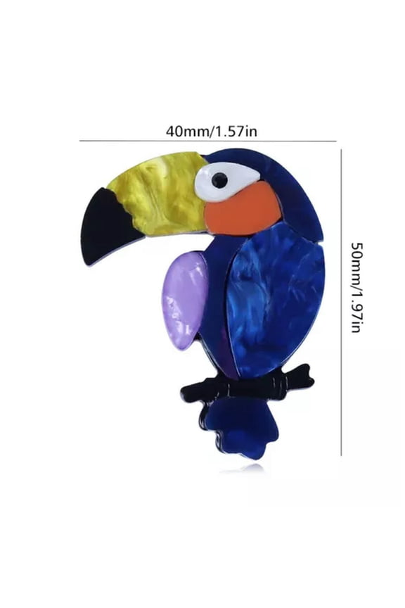 Charms Animal Printing Dog Cat Bird Snake Chicken Fox Brooch Pin Jewelry Gift-15