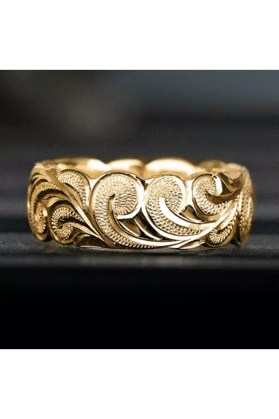 Cloud Jewelry Women Gold Plated Ring Sz 6-10-6
