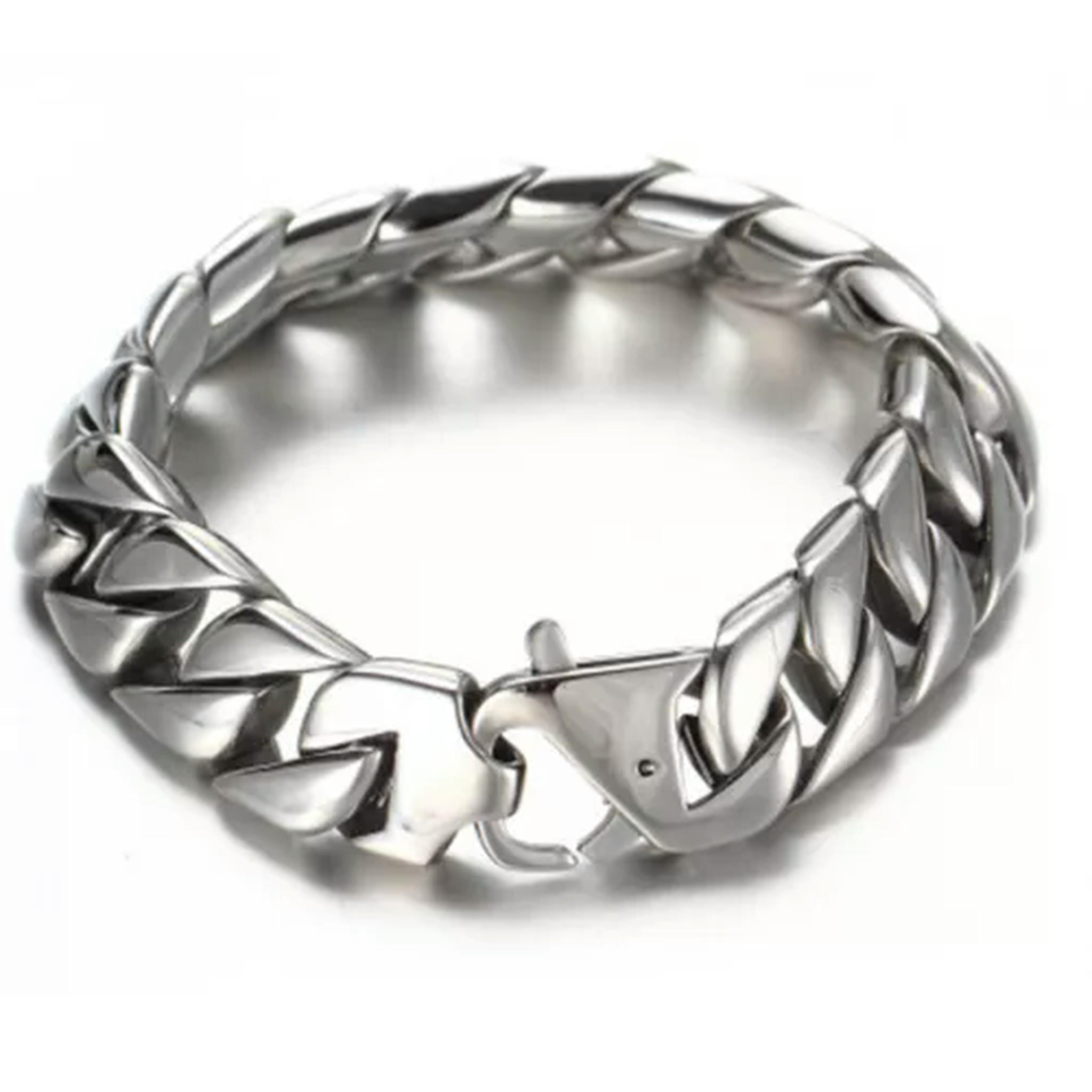 Heavy 13/15mm Mens Chain Stainless Steel Cut Curb Cuban Link Bracelet Heavy 13/15mm Mens Chain Stainless Steel Cut Curb Cuban Link Bracelet