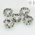 thumbnail image 1 of EOEMY Craft Clear Crystal Round Rivoli Sewing Rhinestones Gems Rose Montees Beads -20Pcs 14mm-Silver + Clear Crystal, 1 of 9
