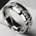 thumbnail image 1 of EOEMY Cubic Zirconia Ring, Women'S Men'S, Wedding Party Bride, Fashion And Elegance-8, 1 of 8