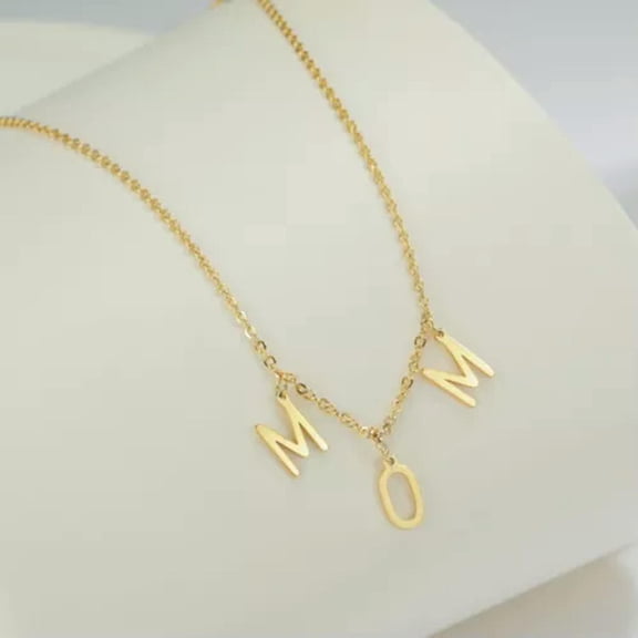 EOEMY Dainty Custom Name Necklace Initial Letters Dangle Choker Women Jewelry