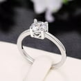 thumbnail image 1 of EOEMY Elegant Jewelry Round Cubic Zircon 925 Silver Filled Ring Wedding Ring Sz 6-10-10, 1 of 4