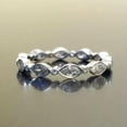 thumbnail image 1 of EOEMY Elegant Women 925 Silver Wedding Party Rings Cubic Zirconia Jewelry Size 6-10-8, 1 of 4