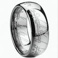 thumbnail image 1 of EOEMY Fashion 8mm Stainless Steel Rings For Men Band Titanium Jewelry Size 6-12-Silver #1-11, 1 of 4