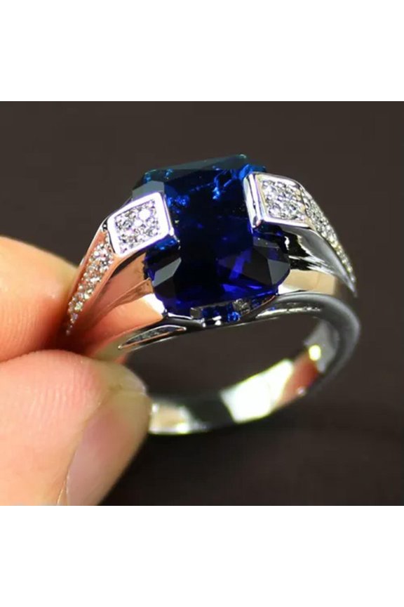 Fashion 925 Silver Filled Ring Cut Cubic Zircon Women'S Jewelry Sz 6-10-9