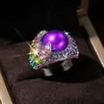 thumbnail image 1 of EOEMY Fashion Cubic Zircon 925 Silver Filled Rings Women Jewelry Wedding Gift Sz 6-10-6, 1 of 1