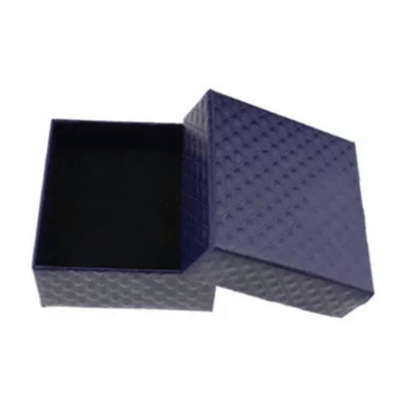 EOEMY Fashion Jewelry Ring Necklace Earring Bracelet Packaging Box Wedding Gift Box *-Blue
