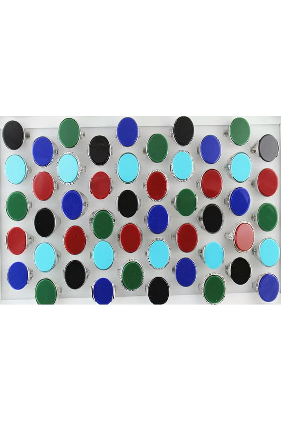 Fashion Jewelry Wholesale Lots 32Pcs Oversize Oval Charm Shell Women Lady'S Ring