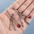 thumbnail image 1 of EOEMY Fashion Skeleton Skull Hook Earrings Drop Dangle Women'S Charm Halloween Jewelry, 1 of 5