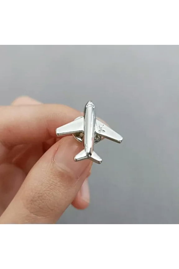 Fashion Small Enamel Cartoon Airplane Plane Brooch Pin Collar Women Men Gift-Style 2