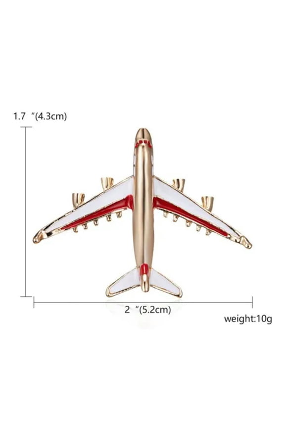 Fashion Small Enamel Cartoon Airplane Plane Brooch Pin Collar Women Men Gift-Style 3