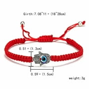 EOEMY Fashion Turkish Lucky Evil Eye Bracelets Women Handmade Braided Rope With Card-#9 Hand Lucky Evil Eye
