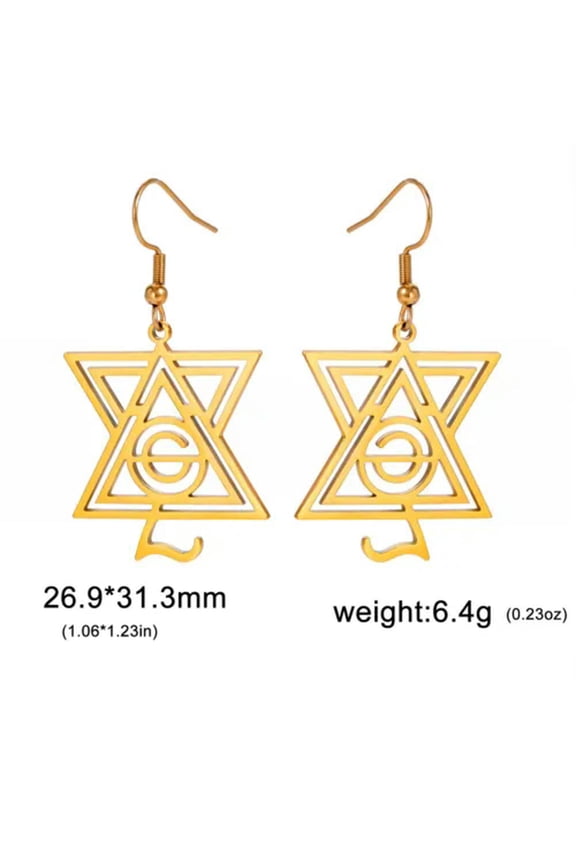 Ghost Grucifix Cross Stainless Steel Earrings For Women Fashion Ghouls Jewelry
